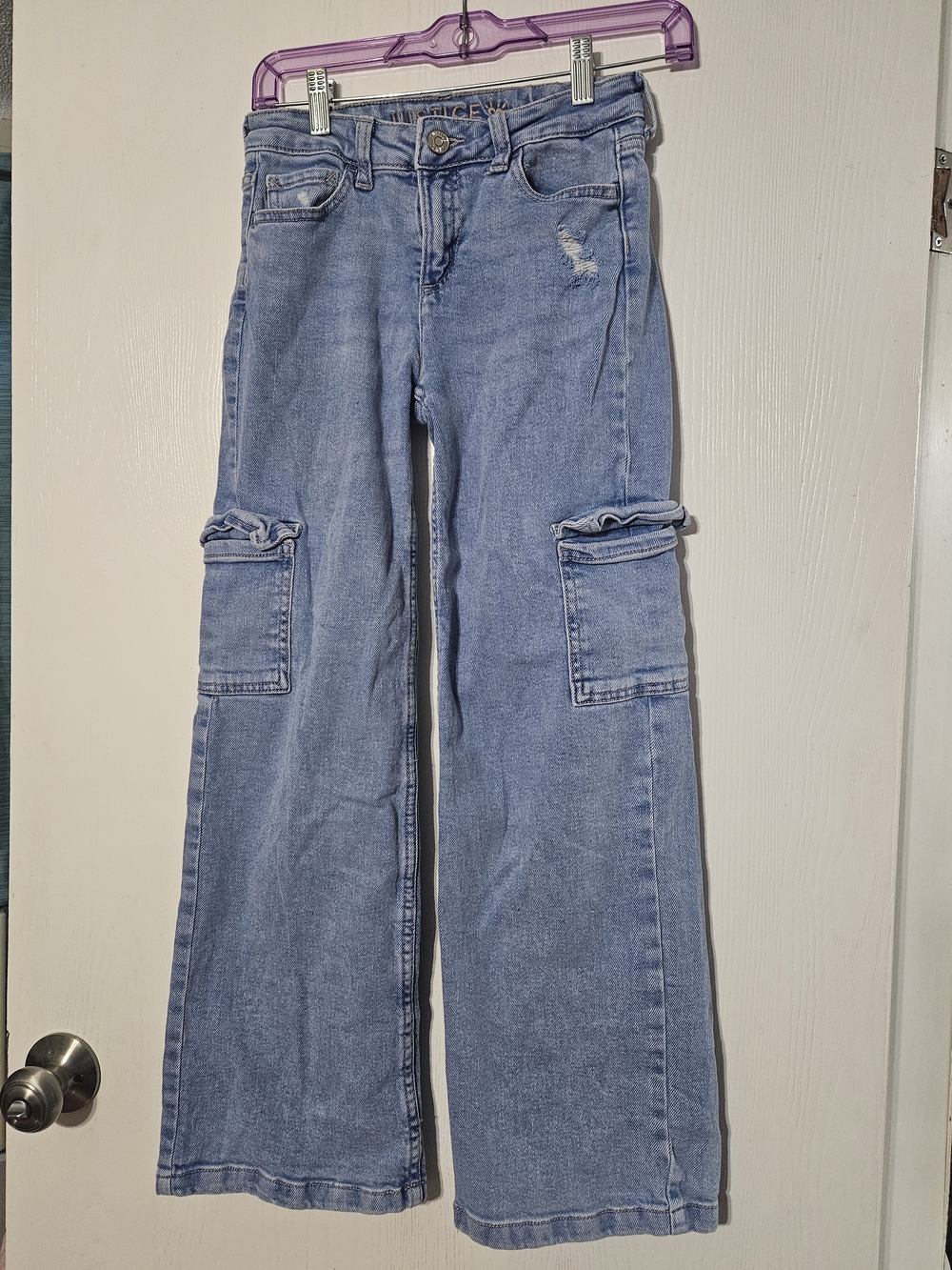 Justice Girls' Light Blue Denim Jeans - Size 12